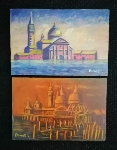 Quadri naif venezia laguna - 2,