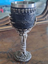 CALICE MEDIEVALE IN RESINA E METALLO PER DECORAZIONI E SCENOGRAFIE