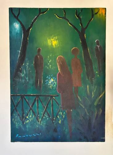 Eliano fantuzzi quadro olio - a,