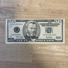 Vecchia banconota da 50 dollari (2001)