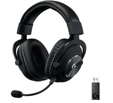 Logitech G PRO X Wireless LIGHTSPEED, Cuffia con microfono gaming, Nero