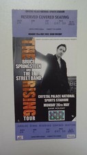 BRUCE SPRINGSTEEN Seated unused ticket stub Crystal Palace London 26 May 2003