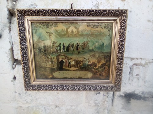 Cornice con stampa epoca - con, d'epoca