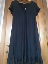 Vestito Donna Estivo Viscosa Tg 50 Nero mezza manica manica corta RAGNO