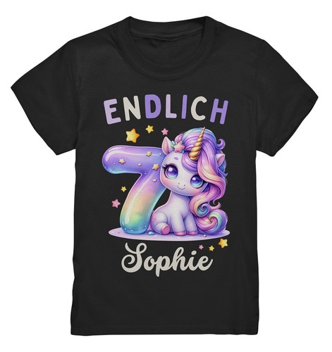 Shirt compleanno bambina - t-shirt, 7°