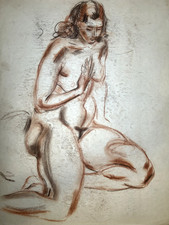 Figura femminile seduta -