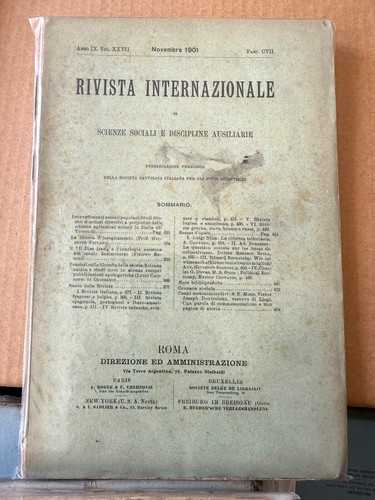 Rivista internazionale - rivista, di