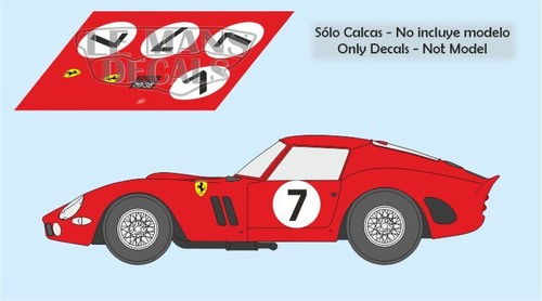 Decals ferrari 330 gto mans - ferrari,