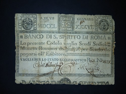 Scudi banco santo spirito - 16,