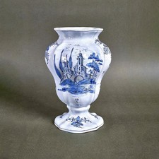 Antico Vaso Ceramica Celeste