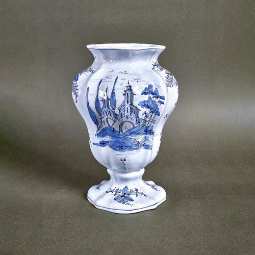 Antico vaso ceramica celeste - vaso,