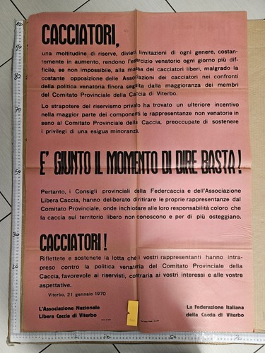 Manifesto viterbo cacciatori - manifesto,