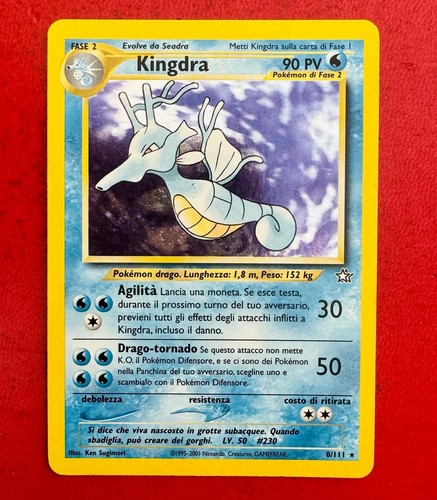 Lotto carte pokemon kingdra - carte,