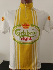 maglia ciclismo CYCLING SHIRT TEAM VINTAGE D'EPOCA CARLSBERG LIGHT TG XL