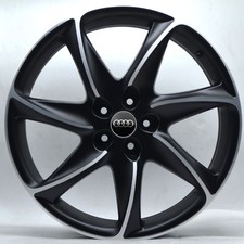 4 cerchi lega audi bmw mercedes 5x112 r20 nero opaco diamantato lt005839