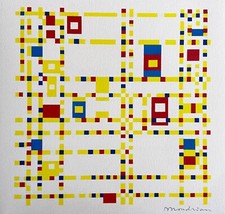 Piet Mondrian Litografia COA