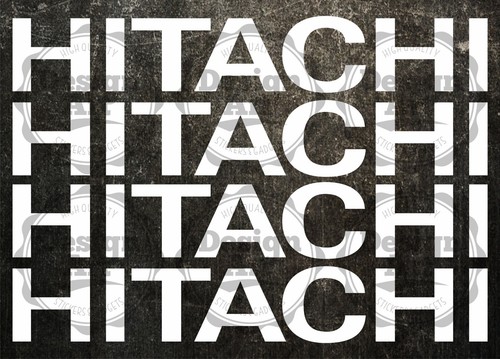 Hitachi adesivi sticker decal - hitachi,