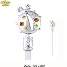 TAGLIACARTE COCCINELLA ARGENTATA SWAROVSKI ELEMENTS IDEALE PER BOMBONIERE