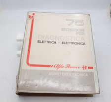 Manuale officina Alfa Romeo Alfa 75 istruzioni diagnosi elettrica ed elettronica