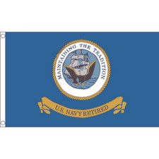 BANDIERA MARINA MILITARE DEGLI STATI UNITI RITIRATO 150x90cm - BANDIERA UNITED S