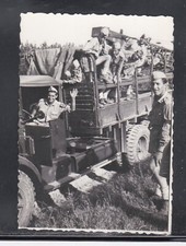 Fotografia Foto Soldati Italiani su Camion KK5057