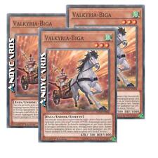 3x VALKYRIA-BIGA • (Valkyrie Chariot) • Comune • DANE IT088 • 1Ed • Yugioh!