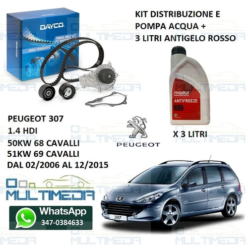 Kit distribuzione pompa acqua - distribuzione,