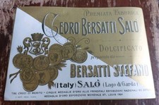 ETICHETTA CEDRO BERSATTI SALO'