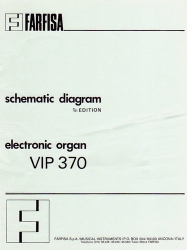 Farfisa vip 370 - farfisa, service