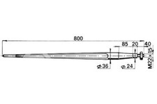 Forca a punta cilindrica