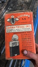 Lampada portatile lince ciclops vintage
