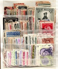 BELGIO - COLLEZIONE DI 326 FRANCOBOLLI USATI