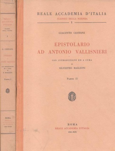 Cestoni giacinto epistolario - cestoni, giacinto.