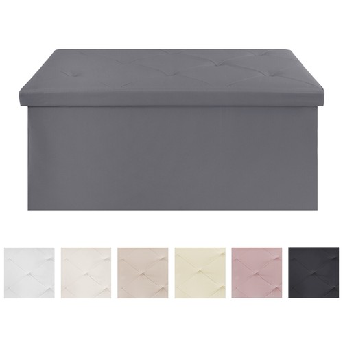 Pouf portaoggetti ripiegabile - pouf,