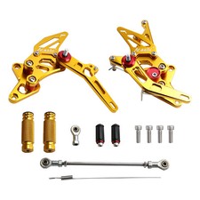 Pedane poggiapiedi posteriori CNC oro per Suzuki Hayabusa GSX1300R 1999-2020