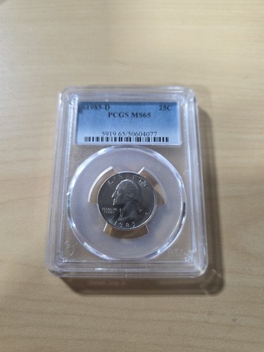 1985 25c washington quarto - 1985-d,