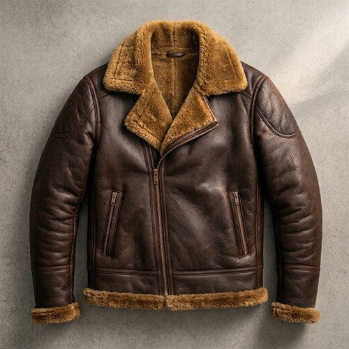 Giubbotto uomo pelle shearling - giubbotto,