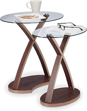 Set da 2 Tavolini Ovali da