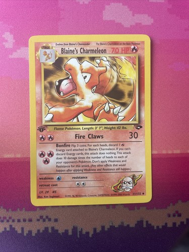Pokemon card blaine - pokemon,