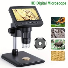 Microscopio digitale da 4,3 pollici 1080P 50-1000x Microscopio a moneta 2000mAh
