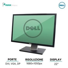 Monitor Dell P2210F, LCD Widescreen 22", 16:10 VGA DVI DP, 1680x1050, Ricondi...