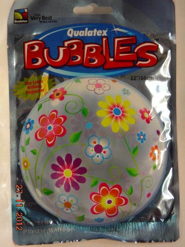 Palloncino bubble fiori - palloncino,