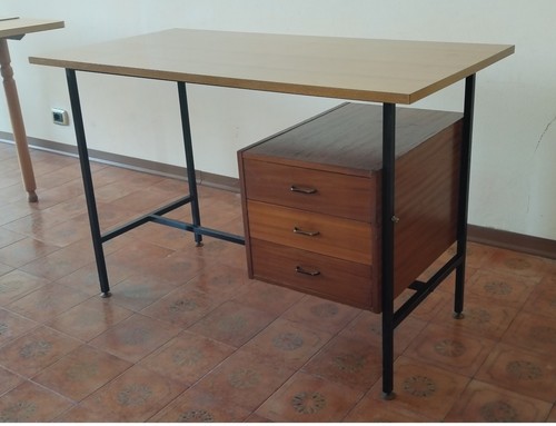 Scrivania teak ghisa - teak,