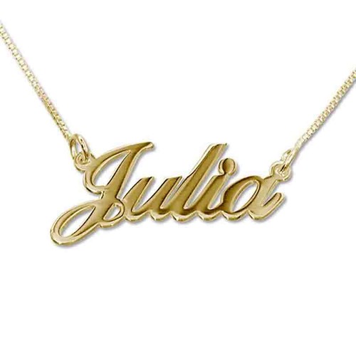Collana con nome oro - con,