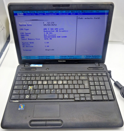 Notebook toshiba satellite - toshiba,