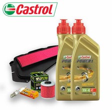 TAGLIANDO Kymco Xciting 400 I ABS/ 2018 Castrol 10W40 FILTRI OLIO ARIA CANDELA