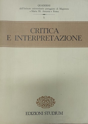 Critica interpretazione - critica,
