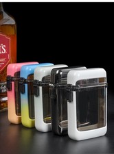 Custodia accendino tabacco sigarette plastica trasparente impermeabile portatile