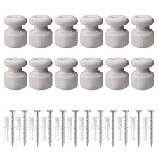 12 Pezzi Isolatori in Ceramica