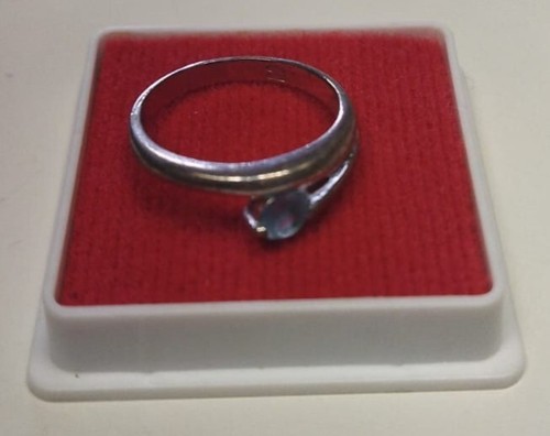 Anello pietra azzurra - -,